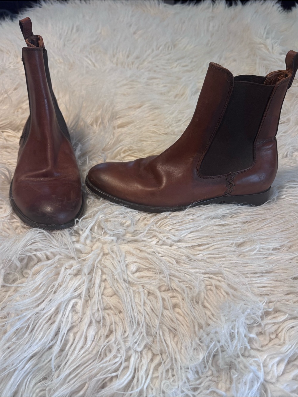 FRYE Women’s Melissa Chelsea Boot 100% Genuine Leather Sz 8.5 Brown